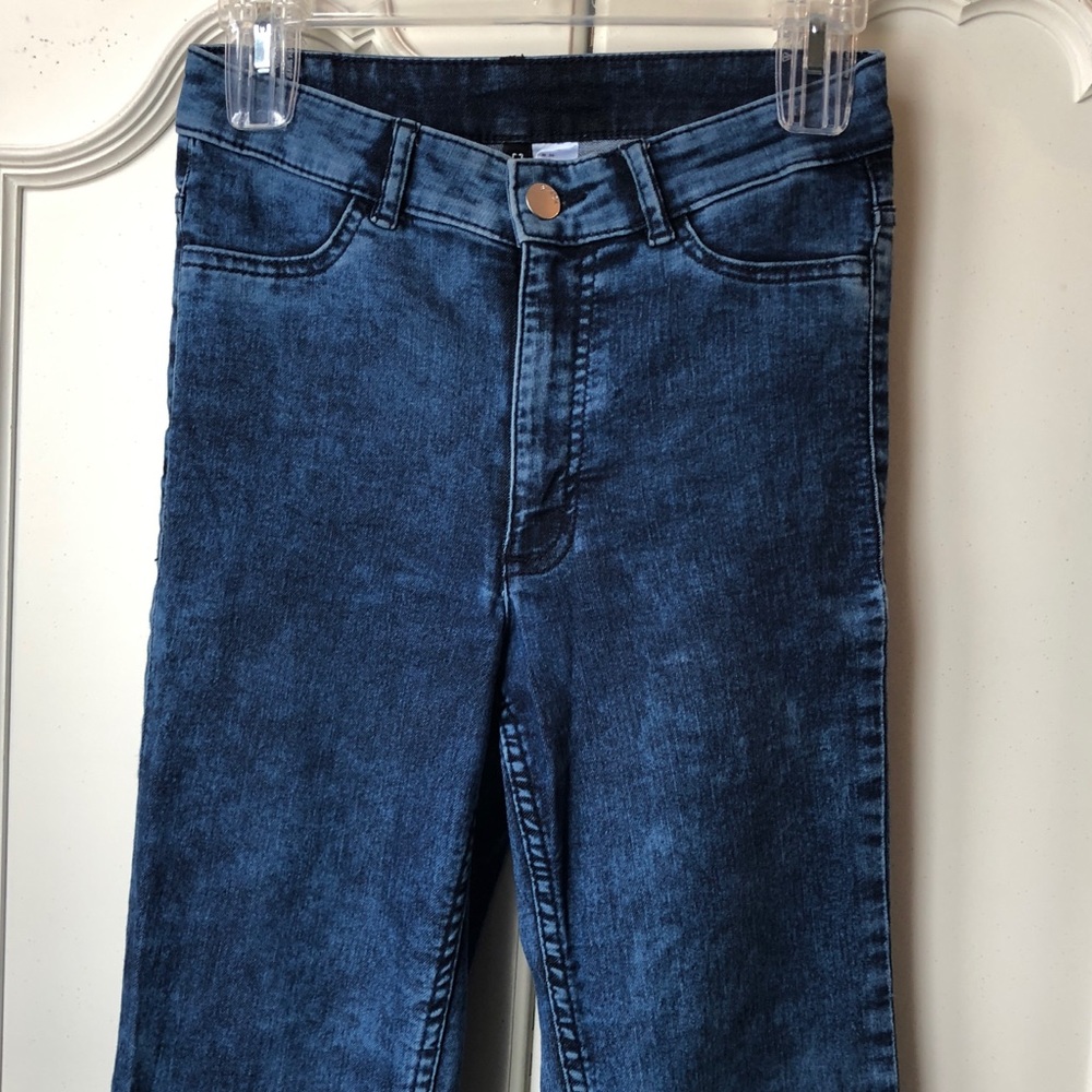 H&M dark acid wash jeans
